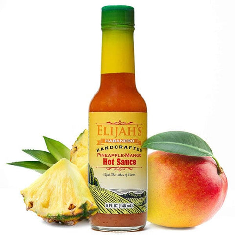 Elijah's Xtreme Pineapple-Mango Habanero Hot Sauce Bottle (5 fl.oz.)