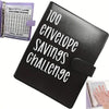 100 Envelopes Money Saving Challenge Black Binder