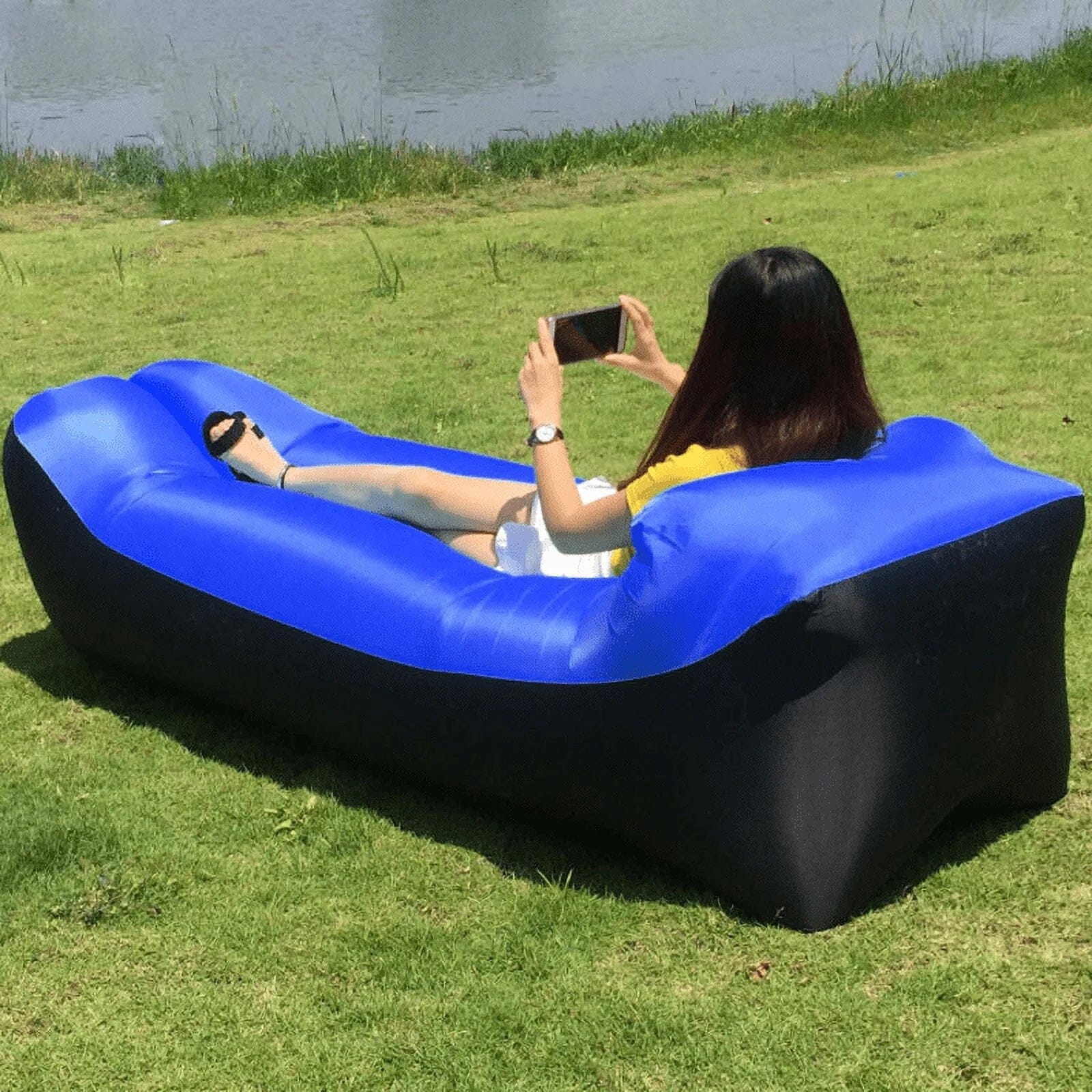 Air Puff 2.0: Inflatable Lounger Simple Showcase 