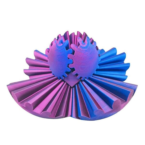 3D Printed Fidget Gear Ball Toy (1pc) Multiple Colors Simple magazineracksdirect Purple & Blue 