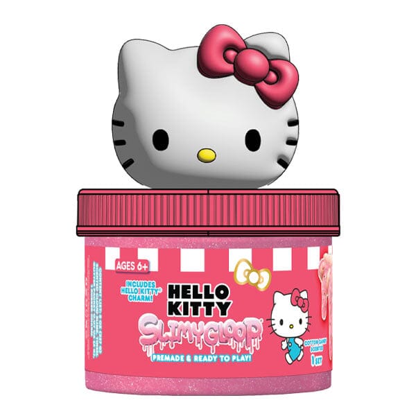 Sanrio Hello Kitty & Friends SlimyGloop Figural Topper Pre-Made & Ready To Play Slime (5.35oz) Multiple Styles Preorder magazineracksdirect Hello Kitty Cotton Candy Scent Red Slime 