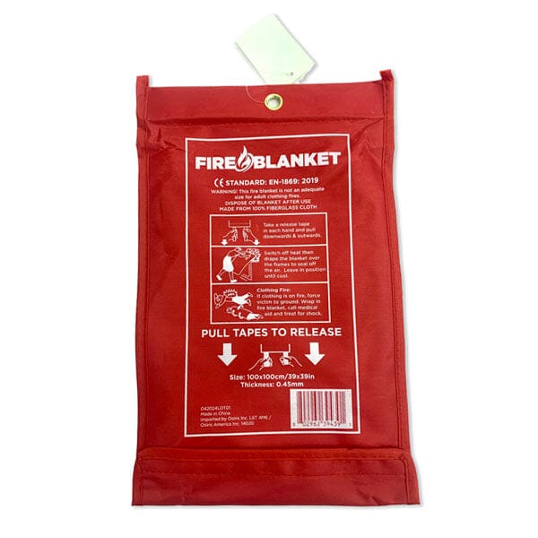 Emergency Fibreglass Certified Fire Blanket (1pc) Simple magazineracksdirect 