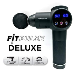 Fitpulse DELUXE Deep Tissue Massage Gun (Includes 17 Different Heads!) Simple Showcase 