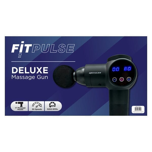 Fitpulse DELUXE Deep Tissue Massage Gun (Includes 17 Different Heads!) Simple Showcase 