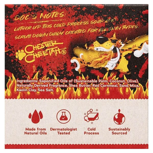 Dr. Squatch® Hot Cheetos™ Flamin' Hot Bricc All-Natural Bar Soap For Men (1pc) Limited Edition