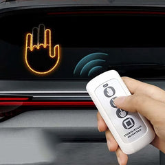 FlashFlicks Funny LED Car Accessory (w/ Remote) Novelty Truck Gadget Hand Signal Light For Road Communication Simple Showcase 