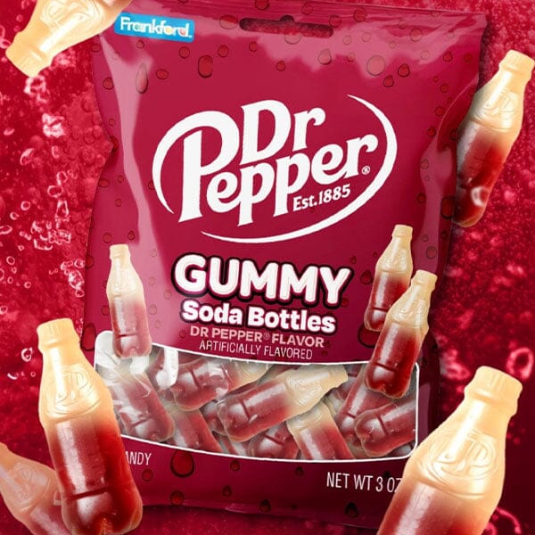 Dr Pepper® Gummy Soda Bottle Candy by Frankford (4.5oz) Simple Dr Pepper 