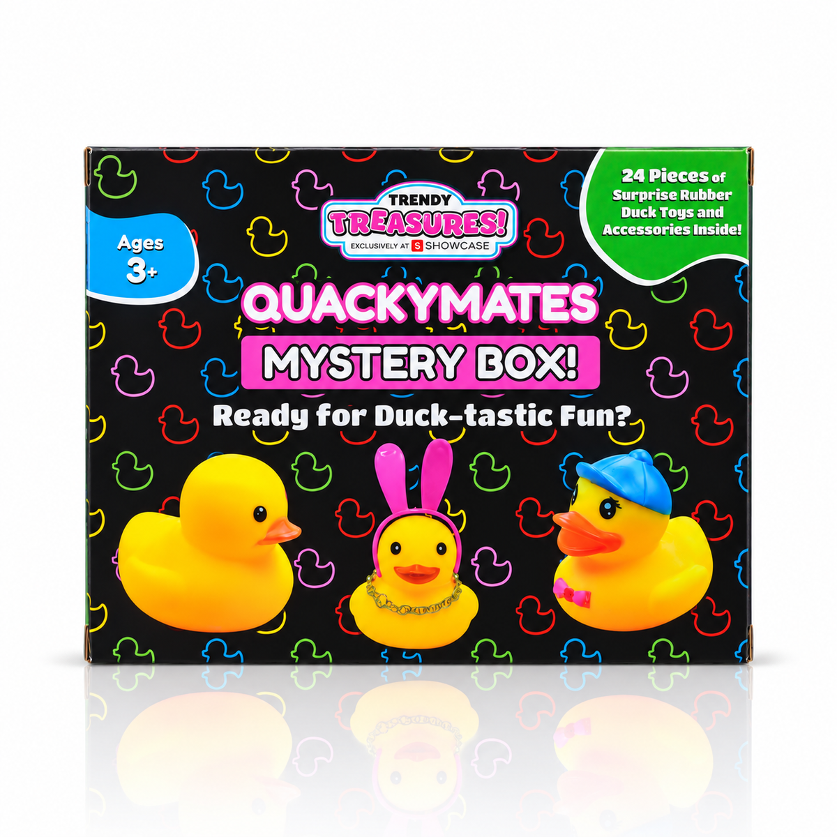 Trendy Treasures QuackyMates Advent Calendar Mystery Box | 24pc Surprise Rubber Duck Toys
