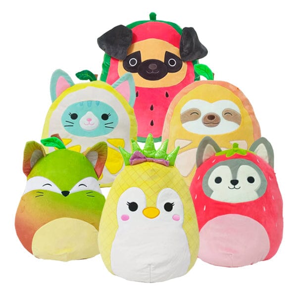 Squishmallows Super Soft Plush Toys | 8" Fruit Costume Squad | Fifi The Pear Fox Simple magazineracksdirect 