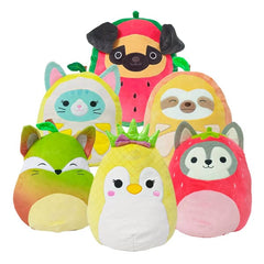 Squishmallows Super Soft Plush Toys | 8" Fruit Costume Squad | Ryan The Strawberry Husky Simple magazineracksdirect 