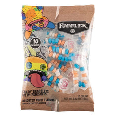 Fuggler Candy Bracelets w/ Pendants Assorted Fruit Flavours (10pk) Simple Fuggler 