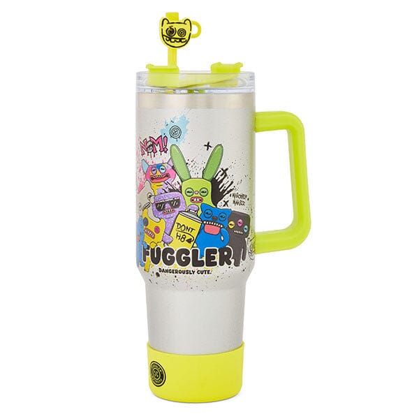 Fuggler 40oz Insulated Stainless Steel Drink Tumbler (1pc) Includes Straw & Charm Simple Fuggler 