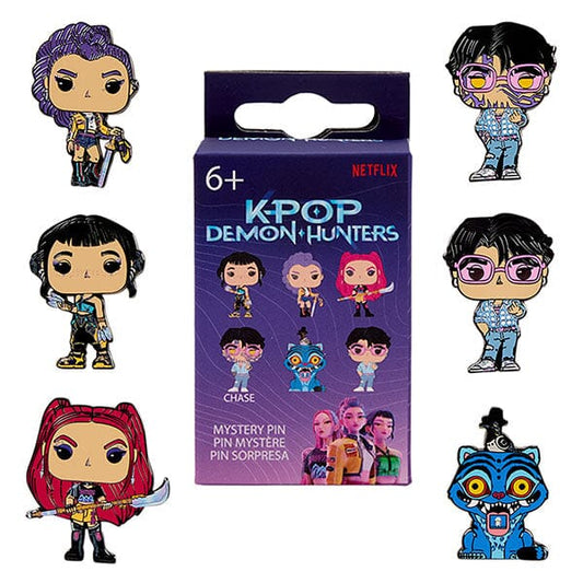 Funko x Loungefly KPop Demon Hunters Mystery Enamel Pin (1pc) Simple KPop Demon Hunters 