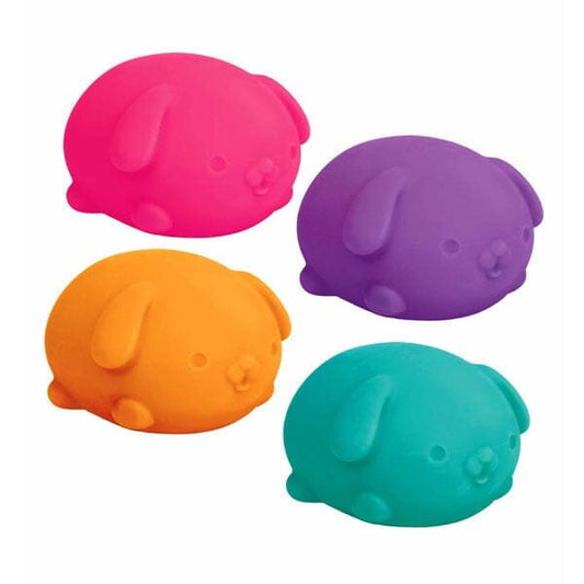 Nee Doh Teenie Funky Pups Squishy Fidget Stress Ball Toys (3pc) Colors Ship Assorted Simple Nee Doh 