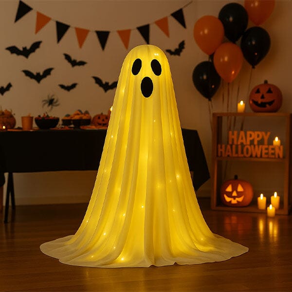 GlowGhoul DIY Ghost Lamp Kit For Halloween Decor (4ft Tall) Simple Exclusive 