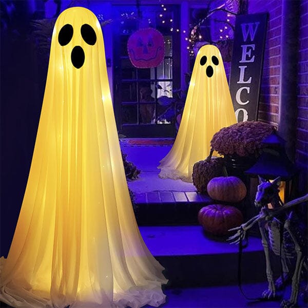 GlowGhoul DIY Ghost Lamp Kit For Halloween Decor (4ft Tall) Simple Exclusive 
