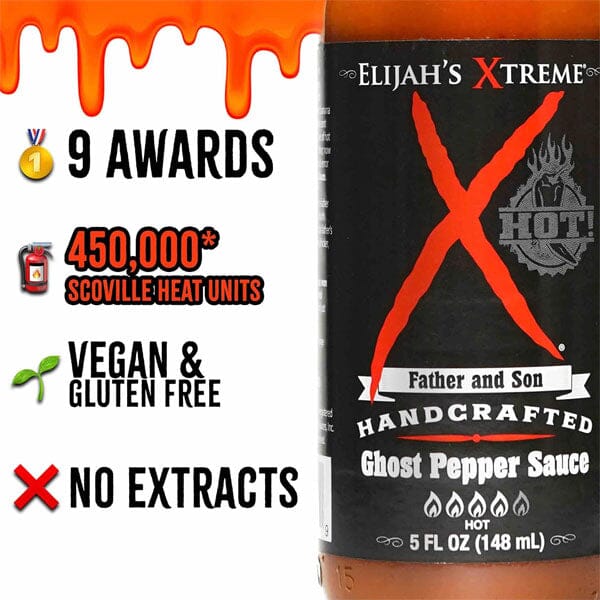 Elijah's Xtreme Ghost Pepper Hot Sauce Bottle (5 fl.oz.)