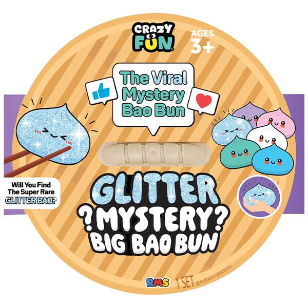 Glitter Mystery Big Bao Bun 7" Dumpling Squishy Fidget Toy (1pc) Simple Exclusive 