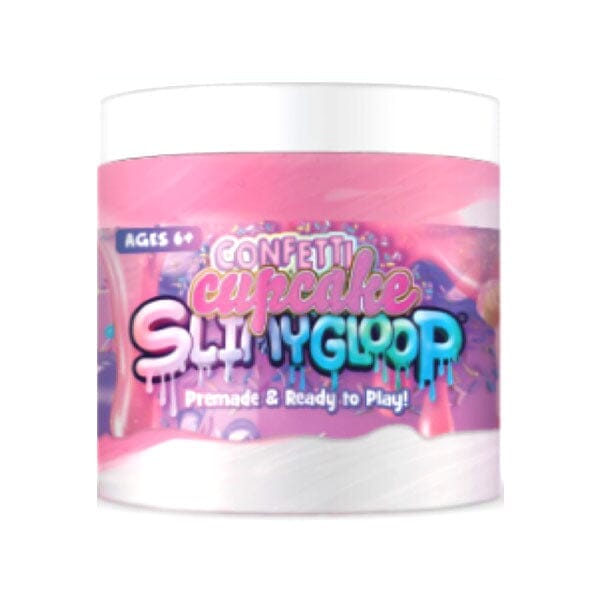 SlimyGloop Whipped Mix & Play Slime (8oz Jar) | Multiple Styles | Pre-Order Preorder Showcase Confetti Cupcake / Scent: Vanilla 