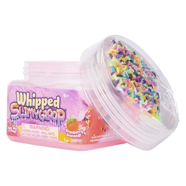 SlimyGloop Whipped Mix & Play Slime (8oz Jar) | Multiple Styles | Pre-Order Preorder Showcase Whipped Sprinkles / Scent: Strawberry 