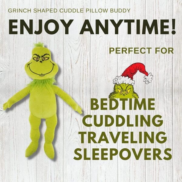 The Grinch by Dr. Seuss: Super Soft Plush 20" Cuddle Pillow Plush | Pre-Order Preorder Showcase 