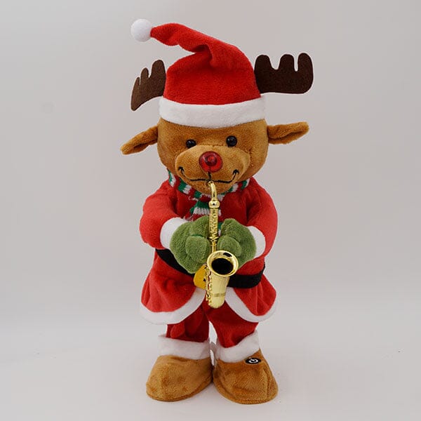 ReindeerGroove: The Dancing Musical Saxophone Christmas Reindeer Preorder magazineracksdirect 