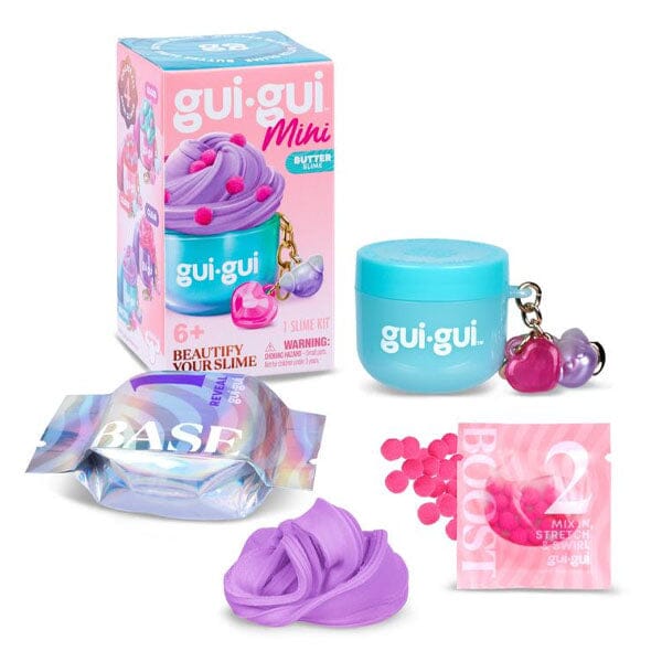 Gui Gui DIY Mini Beautified Slime Kit Keychain (1 Jar) Style Ships Assorted Simple Gui Gui 