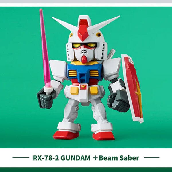 Bandai QMSV Gundam RX-78 Version 2.0 Mini Model Figure Blind Box (1pc) Simple Gundam 