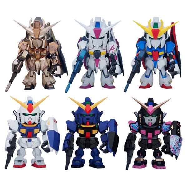 Bandai Gundam Blind Box Z Gundam & Gundam Mk-II Mini Figures (1pc) Simple Gundam 