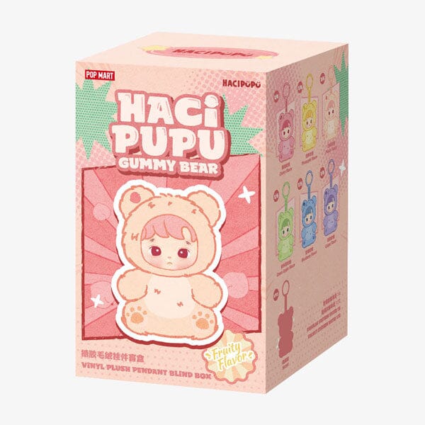 Pop Mart x HACIPUPU: Gummy Bear Series Plush Pendant Keychain Blind Box (1pc) Simple Pop Mart 