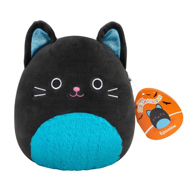 Squishmallows Plush Toys 7.5" Halloween Squad 2024 Eponine The Black & Blue Cat