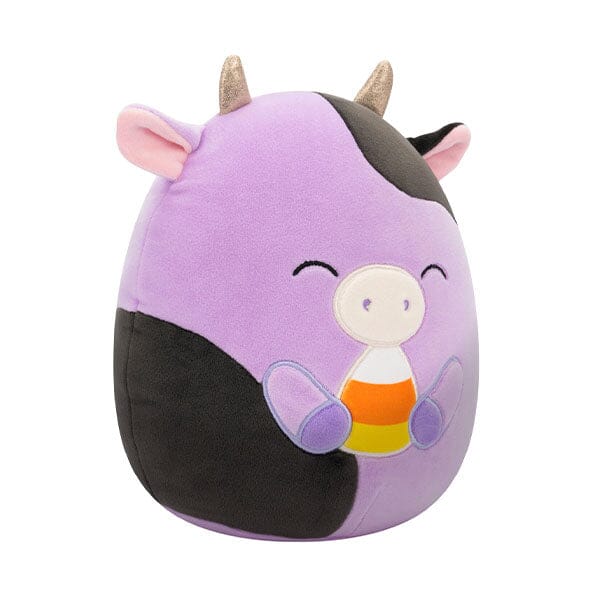 Squishmallows Plush Toys 7.5" Halloween Squad 2024 Alexie The Cow with Candy Corn