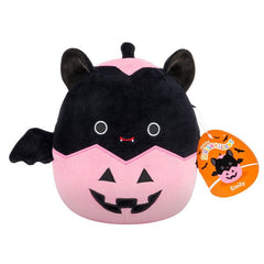 Squishmallows Plush Toys 7.5" Halloween Squad 2024 Emily The Bat in Pink Jack-O-Lantern Preorder Showcase 