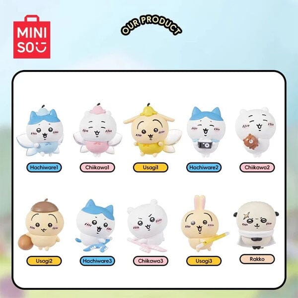 MINISO x Chiikawa: Happy Partner Series Collectible Figurine Blind Box (1pc) Simple MINISO 