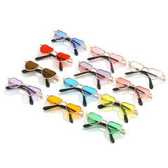 Mini Heart-Shaped Sunglasses Accessory for Plush Dolls (Assorted Colors) Petite Threads Simple Exclusive 