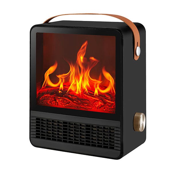 HeatMatez Portable Ceramic Heater With Real Flame! Preorder magazineracksdirect 