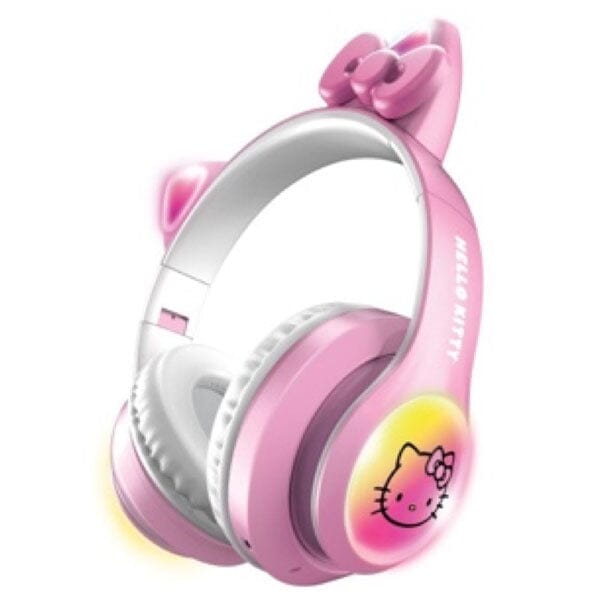 Hello Kitty Sanrio 50th Anniversary Special Edition Wireless Light-Up Bluetooth Headphones Preorder magazineracksdirect 