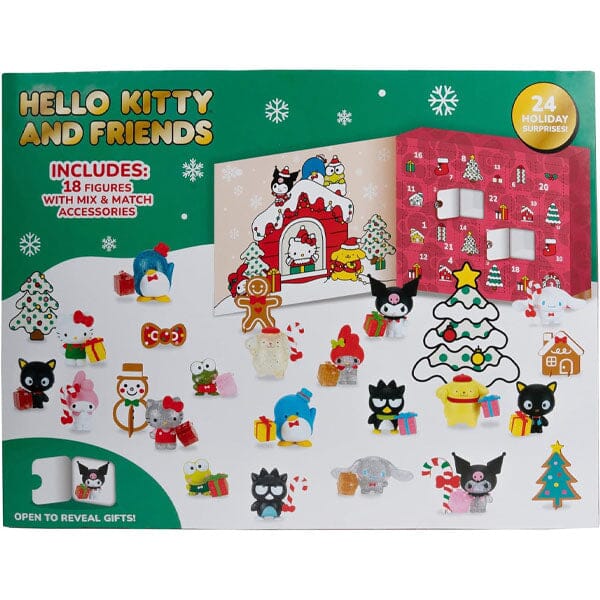 Hello Kitty Sanrio 24-Day Countdown Mini Figurine Advent Calendar by Jazwares (42pc) Simple magazineracksdirect 