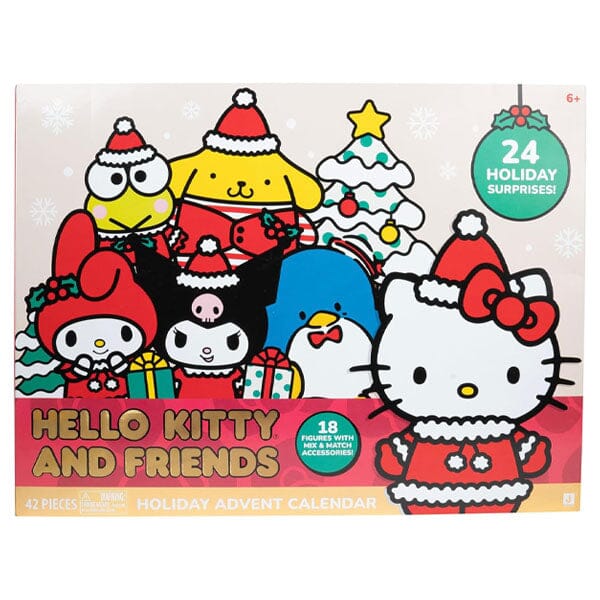 Hello Kitty Sanrio 24-Day Countdown Mini Figurine Advent Calendar by Jazwares (42pc) Simple magazineracksdirect 