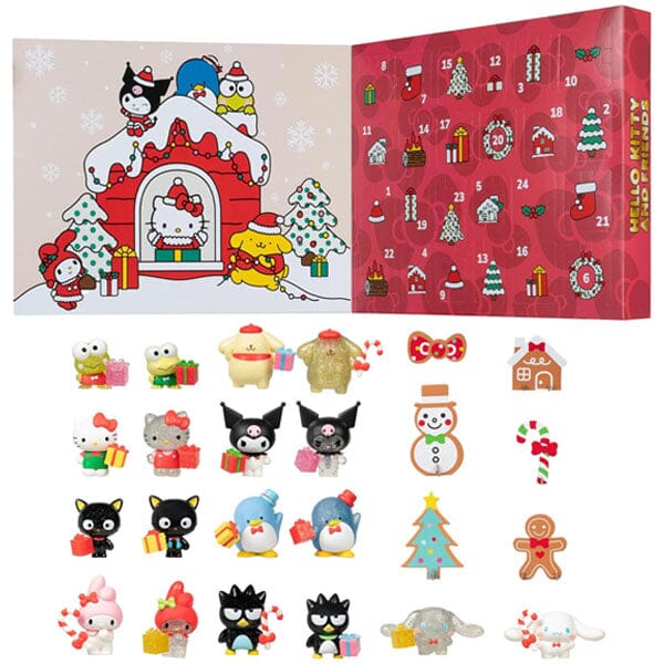 Hello Kitty Sanrio 24-Day Countdown Mini Figurine Advent Calendar by Jazwares (42pc) Simple Showcase 