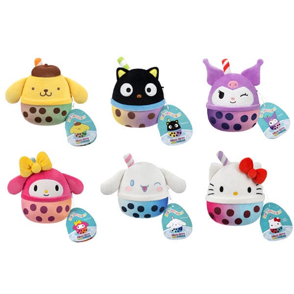 Squishmallows Plush Toys Blind Bag 5" Sanrio Mystery Boba Tea Squad Simple Squishmallows 