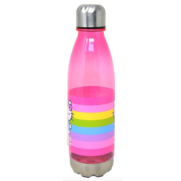 Hello Kitty Sanrio 24oz Rainbow Graphic Pink Stainless Steel Water Bottle Simple Hello Kitty 