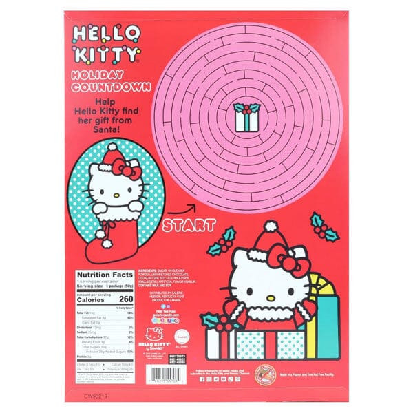 Hello Kitty Sanrio 24-Day Countdown Milk Chocolate Advent Calendar (1.76oz) Preorder magazineracksdirect 