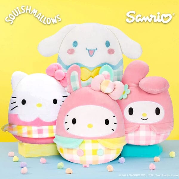 Squishmallows Plush Toys | 8" Hello Kitty & Friends Easter Squad | My Melody Simple magazineracksdirect 