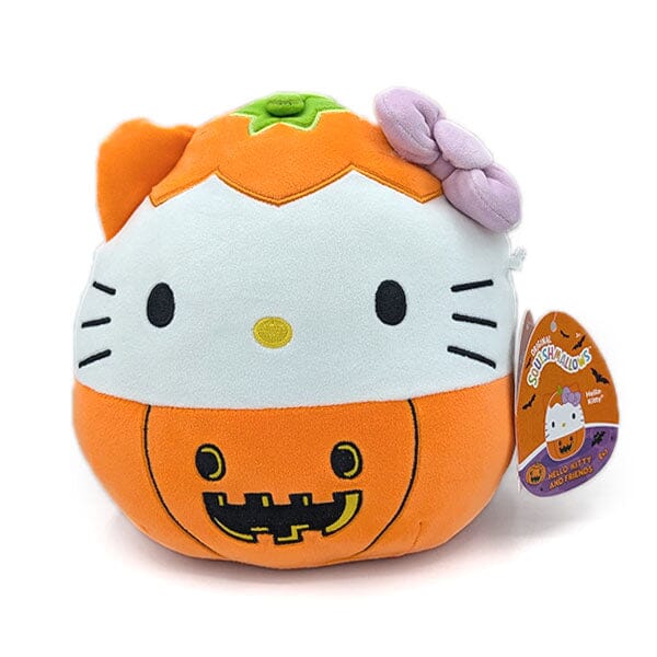 Squishmallows Plush Toys 8" Sanrio Halloween Jack o' Lantern Squad - Hello Kitty in Pumpkin Simple magazineracksdirect 