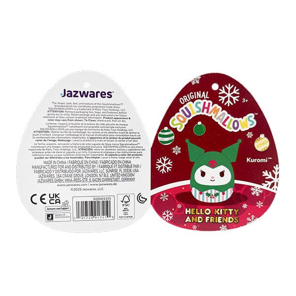 Squishmallows Super Soft Plush Toys 8" Sanrio Holiday Squad (1pc) Ships Assorted Simple Squishmallows 