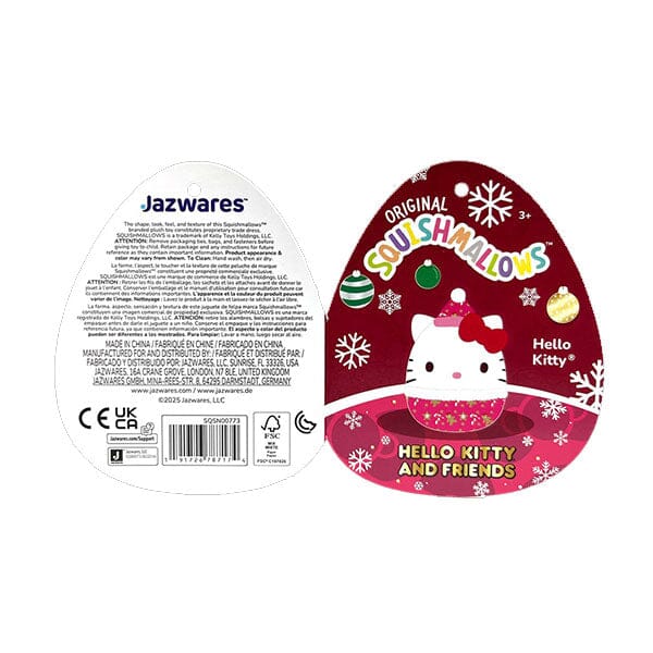 Squishmallows Super Soft Plush Toys 8" Sanrio Holiday Squad (1pc) Ships Assorted Simple Squishmallows 
