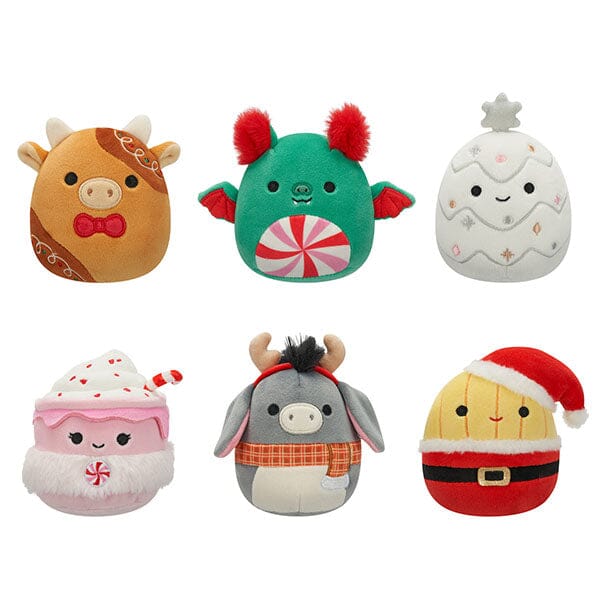 Squishmallows Plush Toys Blind Capsule 4" Holiday Mystery Squad (1pc) Simple Squishmallows 