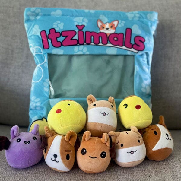 Itzimals Kawaii Snack Pillow Assorted Plush Animal Bag (Multiple Styles)