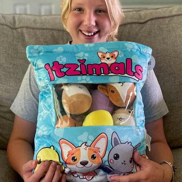 Itzimals Kawaii Snack Pillow Assorted Plush Animal Bag (Multiple Styles)